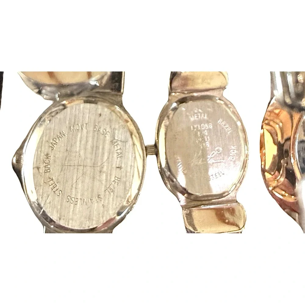 Lot of 4 Women's Statement Cuff Watches  Kathie Lee Xavier Monogram Wrap